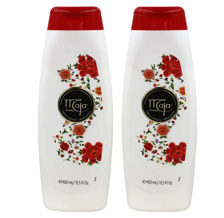 Maja Extreme Moisture Body Lotion, Perfumed Body Lotion for Extra Dry Skin, Assists in Moisturizing Keeping your Skin Hydrated, with Almond Oil and Vitamin E, 2-Pack of 13.5 FL Oz each, 2 Bottles