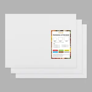 Hakka White Plastic Cutting Board Set of 3, 24 x 18 x 1 Inch Commercial Grade Chopping Board Large Cutting Boards for Kitchen - Dishwasher Safe, NSF Certified