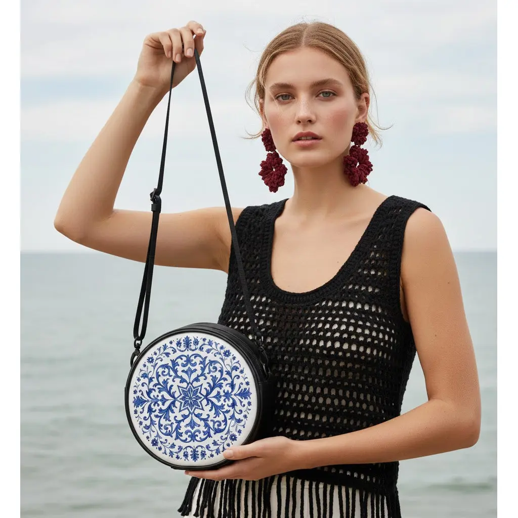 Ariana Round Crossbody Bag- Designer Handbag