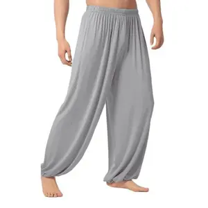 Men's Loose-Fit Casual Yoga Pants, European-American Style Comfort Trousers for Spring, Autumn Daily Street Wear
