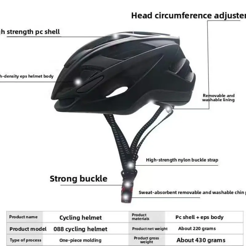 Bicycle Helmet Mtb Helmet Safety Riding Helmet for Men Women Mountain Road Bike Folding Balance Skateboard Skating Safety Cap Cycling Gear Unisex Sports Durable Protective Gear