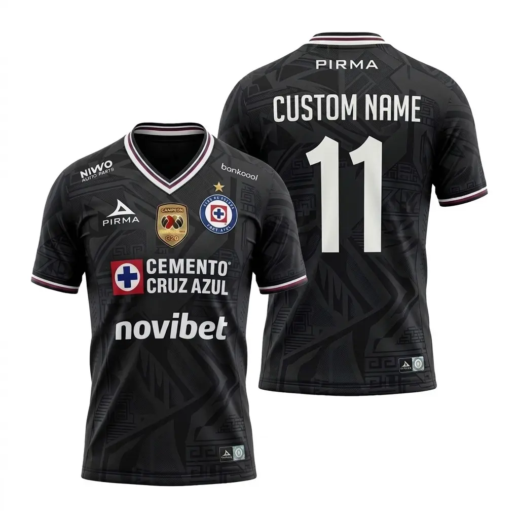 Cruz 26/27 Home Blue Jersey, MX Short Sleeve Soccer Jersey Shirt for Men and Women, Fan Edition, Gift for Him