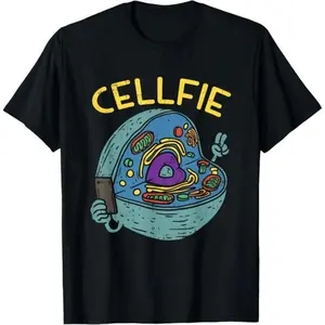 Humorous Science Biology Teacher T Shirt Short Sleeved Cell Fie Funny Educational Apparel