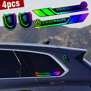 4-piece set for Volkswagen body decoration decals car stickers PC material laser waterproof stickers