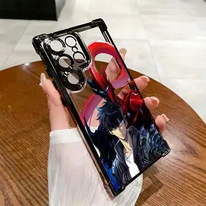 Stylish And Cool Anime Design Phone Case for Solos Levelings, Compatible with for samsung for galaxy S25, S24, S23, S22, S21 FE Ultra Plus, Featuring a Transparent Soft Back That Is Drop-Resistant for Both 4G And 5G.