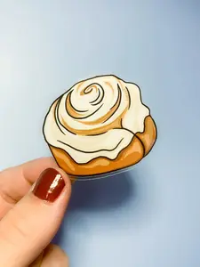 Cinnamon Bun Vinyl Sticker