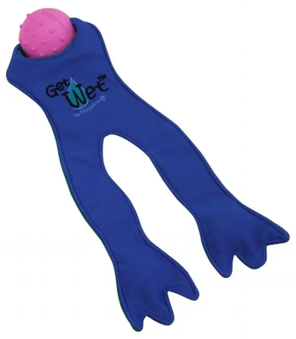 Doggles TYGWFL04 Get Wet Frog Legs Dog Toy - Blue