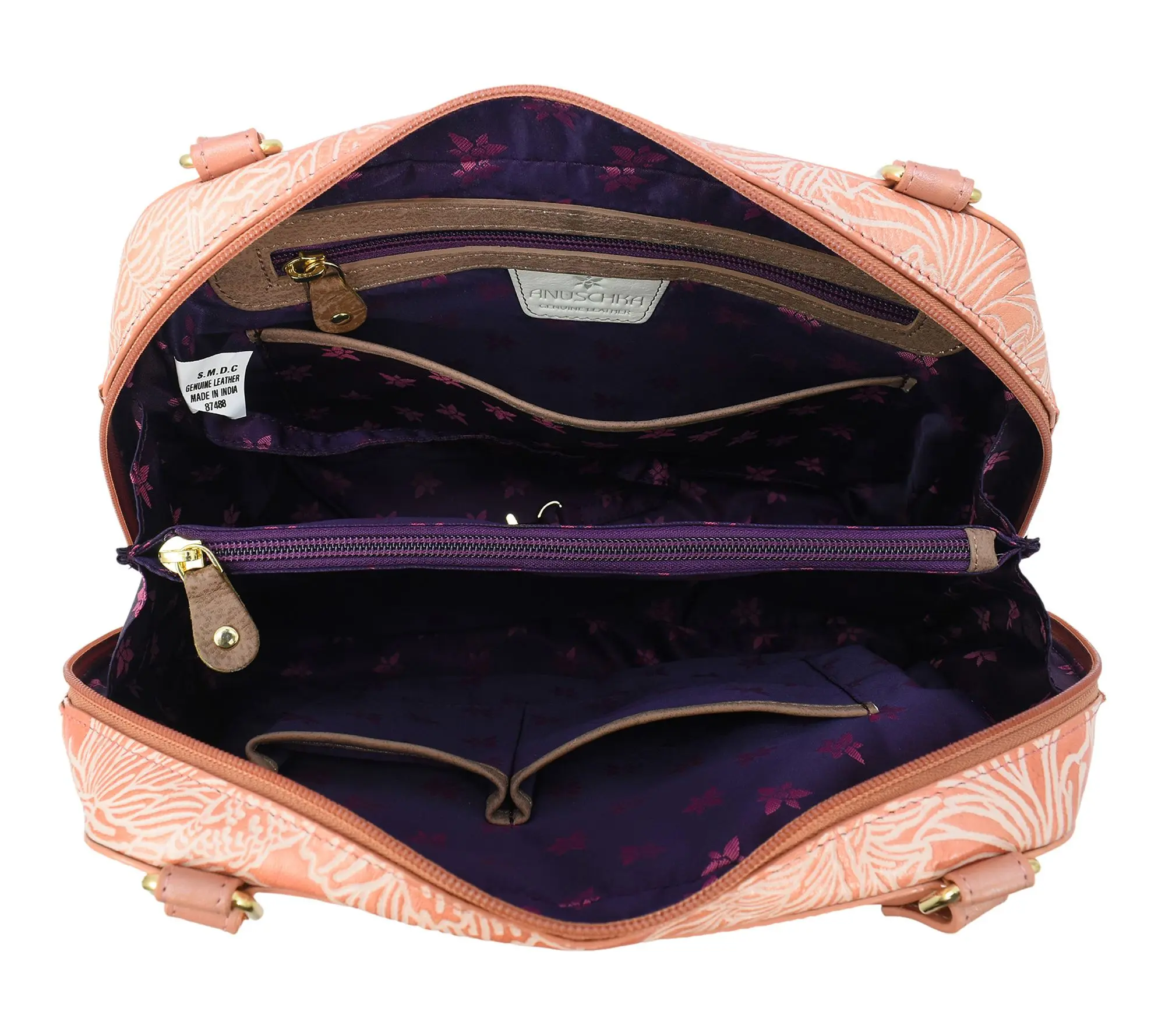 Anushcka Painted Leather Satchel Bag Anushcka Painted Leather Satchel Bag