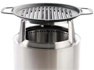 Solo Stove Bonfire Cast Iron Grill Top & Hub Bundle (SSBON-COOKING-BUNDLE) – Medium Size | Durable Cast Iron