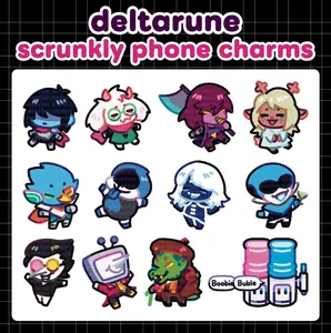 Deltarune Scrunkly Acrylic Keychain!,  Perfect Gift for Fans & Collectors
