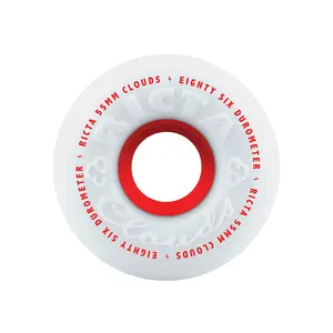 55mm Clouds Red 86a Ricta Skateboard Wheels