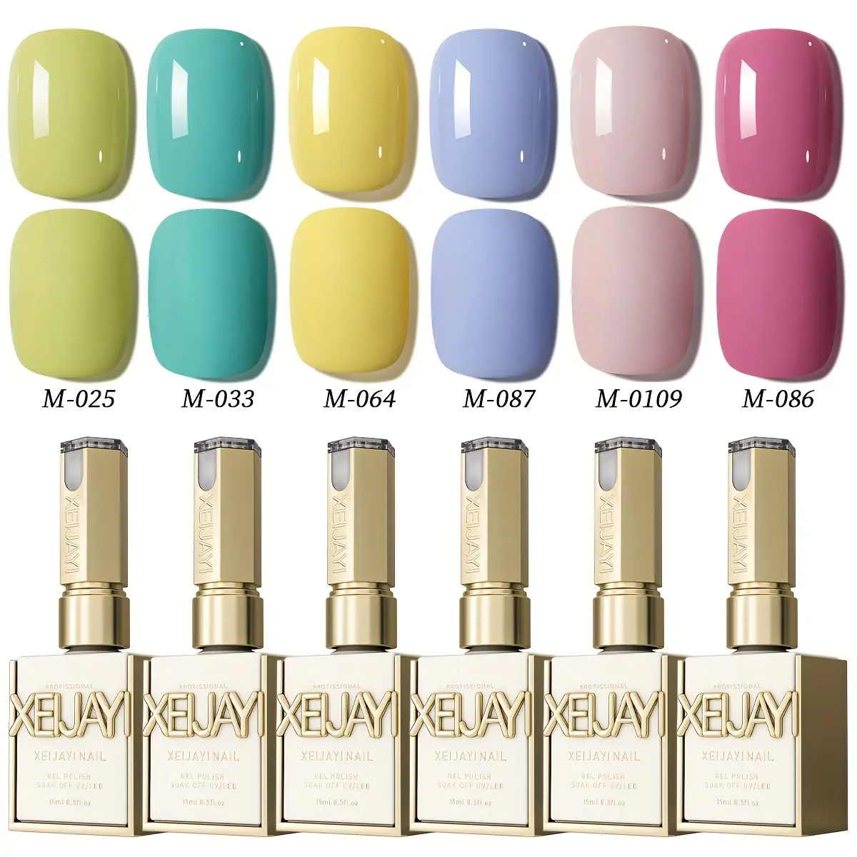 6pcs(25+33+64+87+109+86）