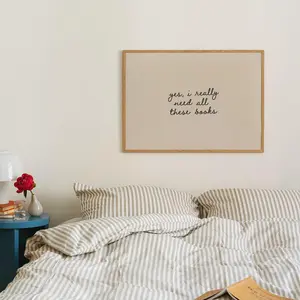 Book Lover Wall Art, Neutral Reading Quote Print, Library Reading Decor  - Unframed