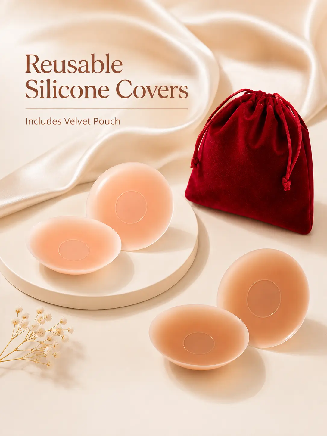 Adhesive Nip Covers 100% Silicone - Seamless Inserts For Workout & Swim - Rinse & Reuse Adhesive Nip Covers 100% Silicone - Seamless Inserts For Workout & Swim - Rinse & Reuse