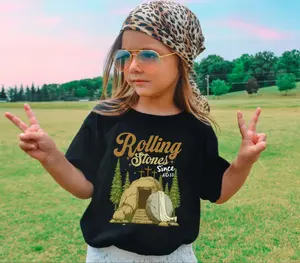 Youth & Toddler Rolling Stones Since AD 33 Girls Boys Shirt, Christian Youth Easter Tee, Jesus Toddler Sunday Outfit