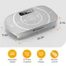 Merach Slim Vibration Plate Exercise Machine, Compact Portable with Easy Control Panel, Whole Body Low Impact Workout, High Frequency Vibration for Lymphatic Drainage, Fitness Platform for Home Gym BackToSchool