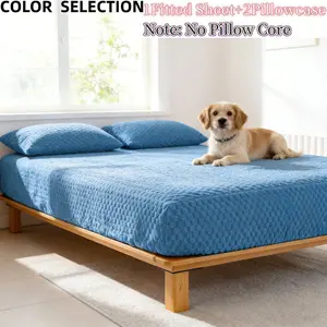 Gold Velvet Bedding Set, Soft Breathable Fabric, Multiple Colors Available, Fits All Mattress Sizes, Perfect for Restful Nights