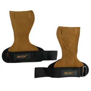 Cowhide Powerlifting Belt, Pull-up Grip, Anti-slip Equipment for Fitness Horizontal Bar, Wrist Support for Men