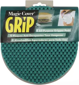 Green Kitchen Glass Jar Opener - Rubber Jar Gripper for Weak Hands - Non-Tear - Includes Lid Opener & Trivet, 4 PCS Kitchenware Container