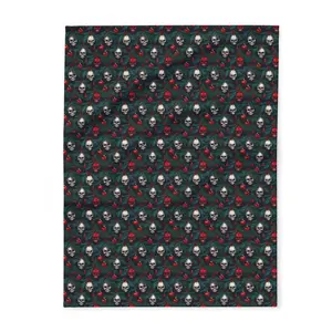 Christmas Skulls Arctic Fleece Blanket