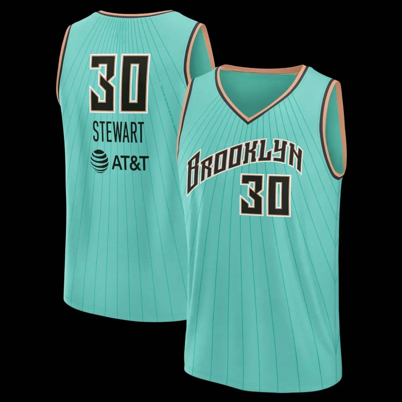 Unisex Football #30 Stewart New York Team Fast Break Replica Jersey - Mint - Rebel Edition