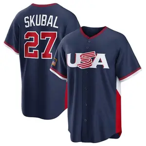 Men's USA Baseball #27 Tarik Skubal,Navy Baseball Classic Jersey #Baseballjersey