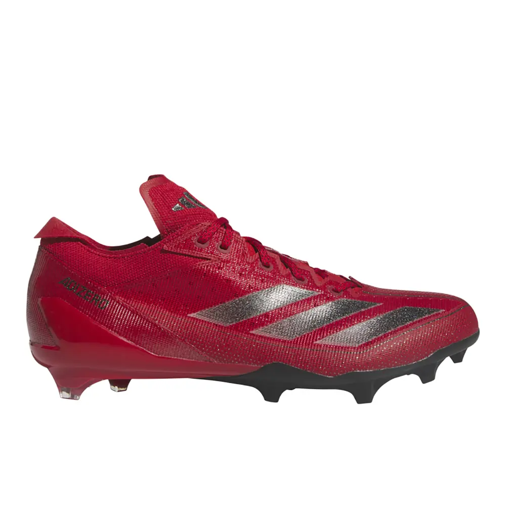 adidas Mens Adizero Electric American Football Sneakers Shoes - Red adidas Mens Adizero Electric American Football Sneakers Shoes - Red