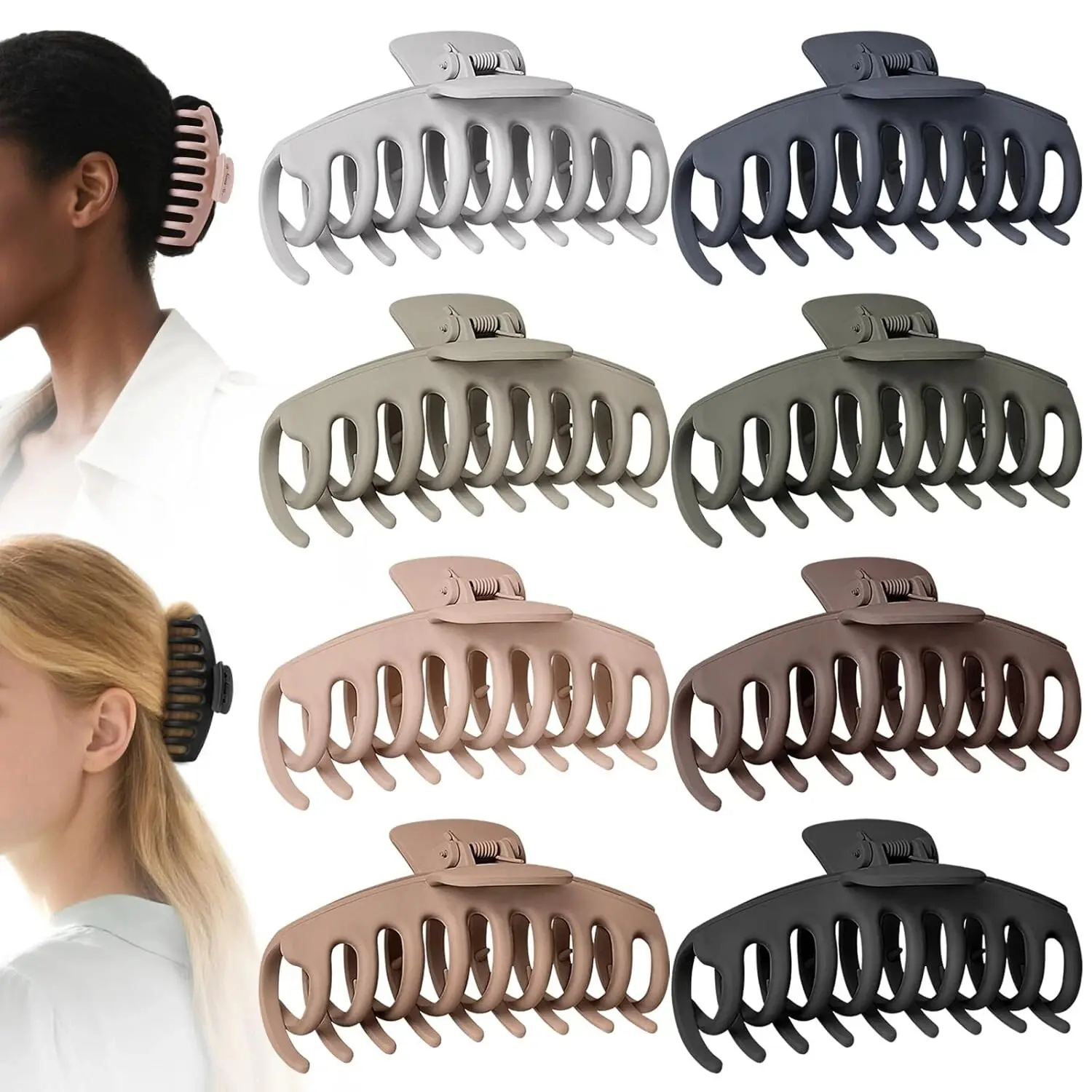 Hair Claw Clips for Women – Large Clips for Thin Thick Hair Big Neutral Claw