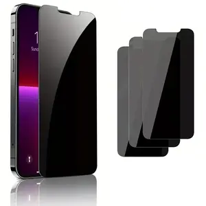 A Set of Three Privacy Screen Protectors Optimized for The for Iphone 17 Series, Including 17/17 Pro/17 Pro Max/17 Air, Designed for Easy Use And Compatible with All Models from 11 to 16. It Features a Smooth Full Coverage Screen