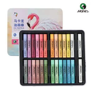 Macaron Oil Pastels Set  with Extra 2 White Oil Pastels for Artists Beginners Adults Teachers - Vibrant Oil Pastel Crayons for Art Painting & Drawing, Blending, Layering, Shading