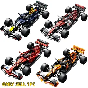 1:10 Classic Formula Racing Car Model Building Kit, Movie-Inspired Set, Customizable Tech Bricks, High Detail Collectible Toy for Adults & Kids, Building Block Sets