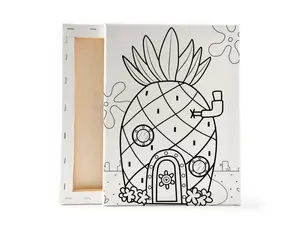 SpongeBob's House Inspired Pre-Sketched Canvas SpongeBob's House Inspired Pre-Sketched Canvas