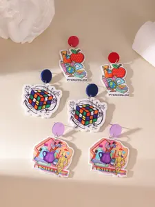 Elegant Acrylic Earrings Set for Women, Daily Wear Jewelry Accessories, Perfect Gift Idea for Her, Stylish Fashion Statement Pieces