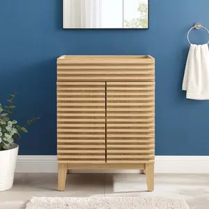 Modway Render Bathroom Vanity Cabinet (Sink Basin Not Included) in Oak