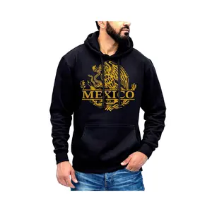 Mexico Mexico Eagle Emblem Hoodie Sweatshirt Cotton Fabric