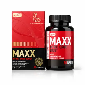 Puriely MAXX Nitric Oxide Boost – Daily Energy, Stamina & Vitality Support for Men | 90 Capsules
