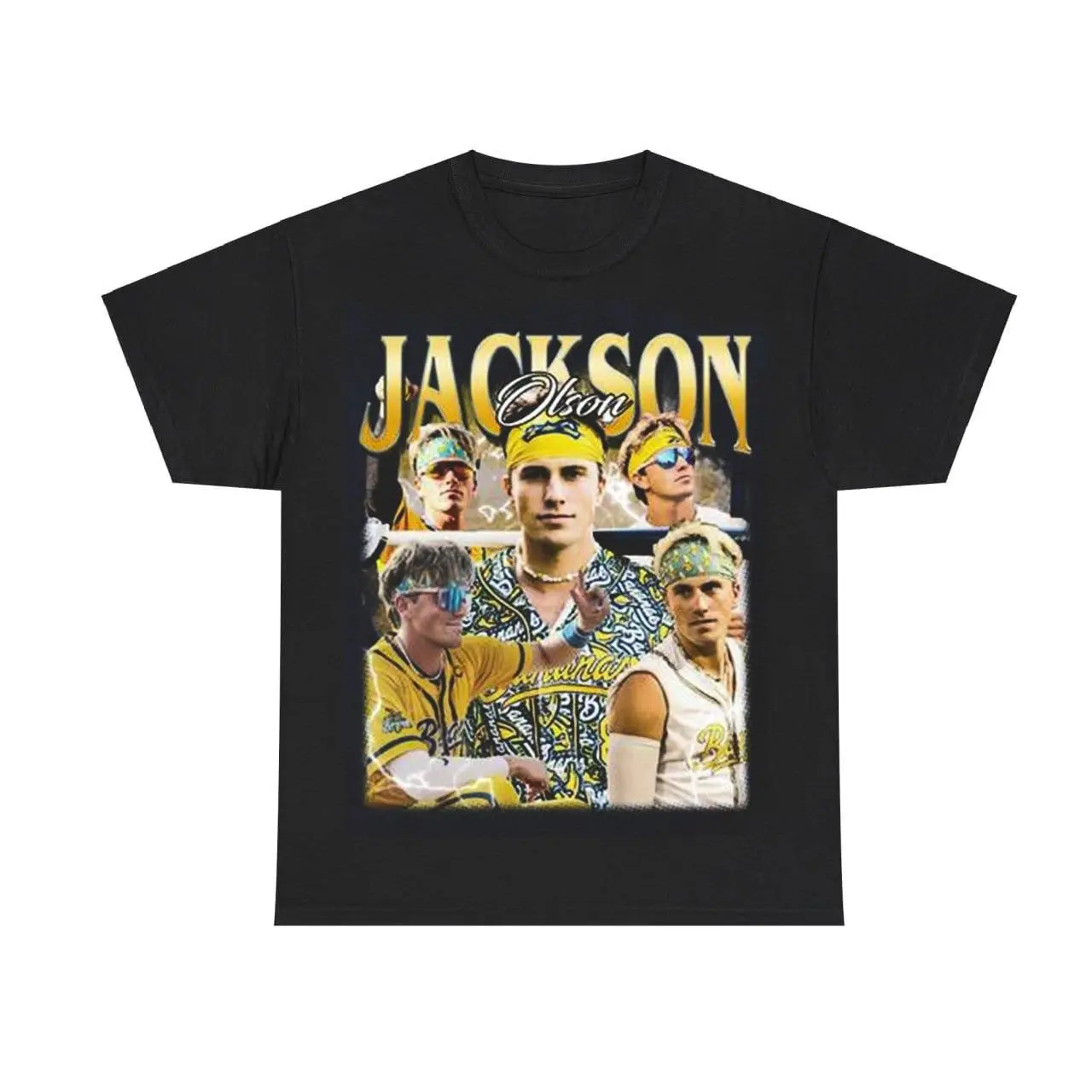 Retro Jackson Olson Baseball T-Shirt, Vintage Soft Tee, Animal Party Fan Gift, Fashion Cotton, Full Colors, Full Sizes, For Men, For Women