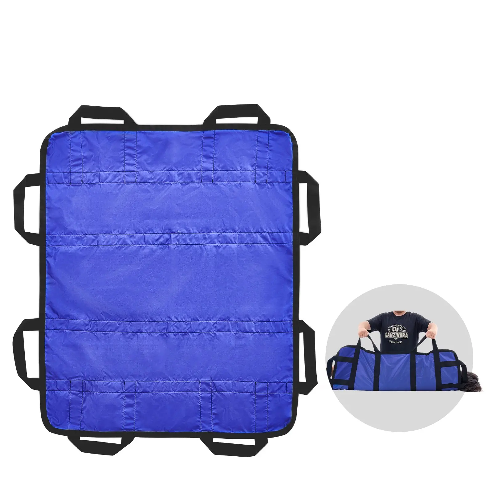 VEVOR Positioning Bed Pad with 8 Reinforced Handles, 48x 40 Lifting, Turning, Repositioning, Patient Transfer Sheet Washable for Elderly, Patient, Bedridden, 400LBS Capacity