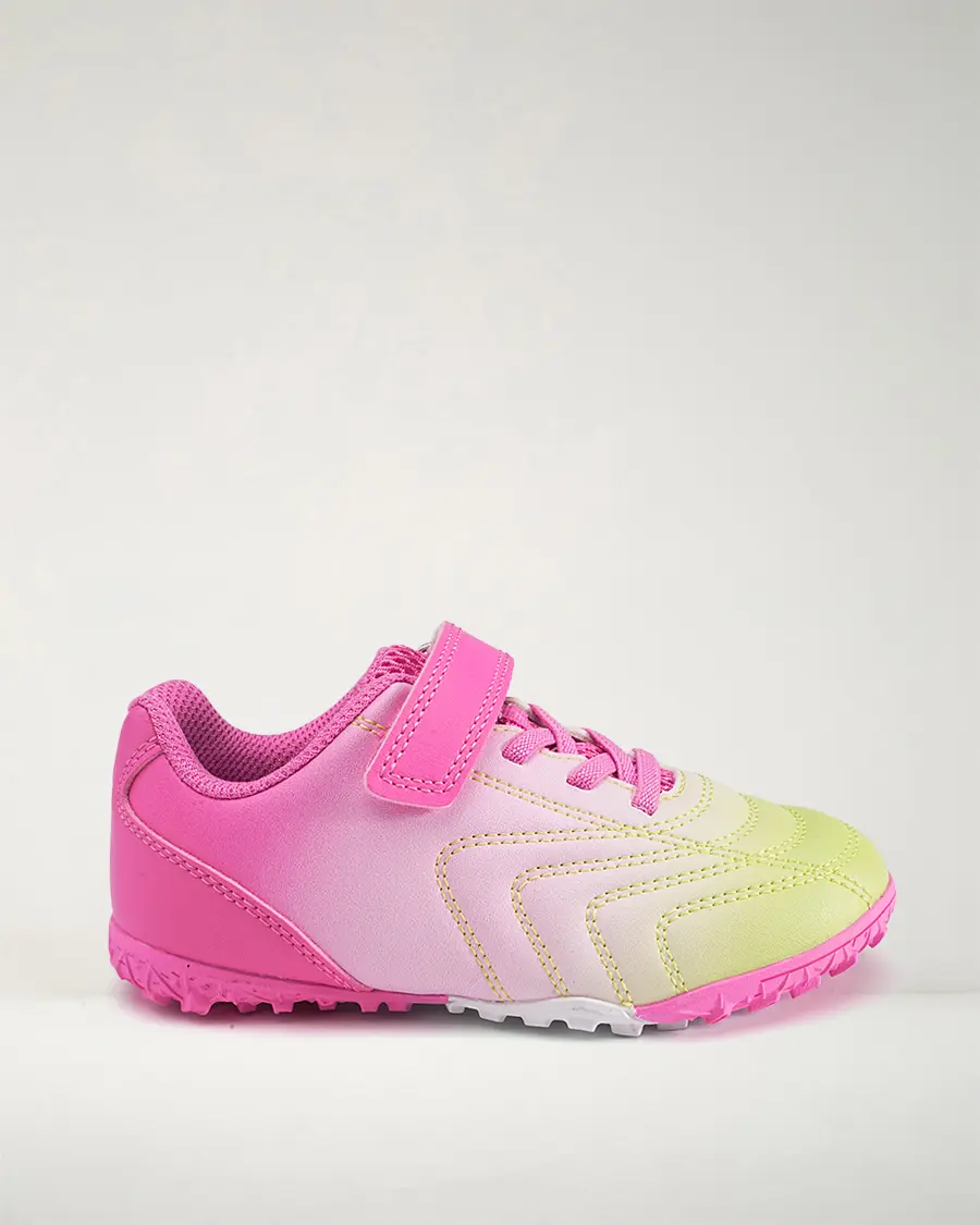 Kids' Universal Soccer Cleats - Unisex Synthetic Turf Practice Shoes for Little Kid, with Padded Interior, Cushioned Reinforced Heel, Double-Stitching, Non-Slip Rubber Studs for Indoor Games