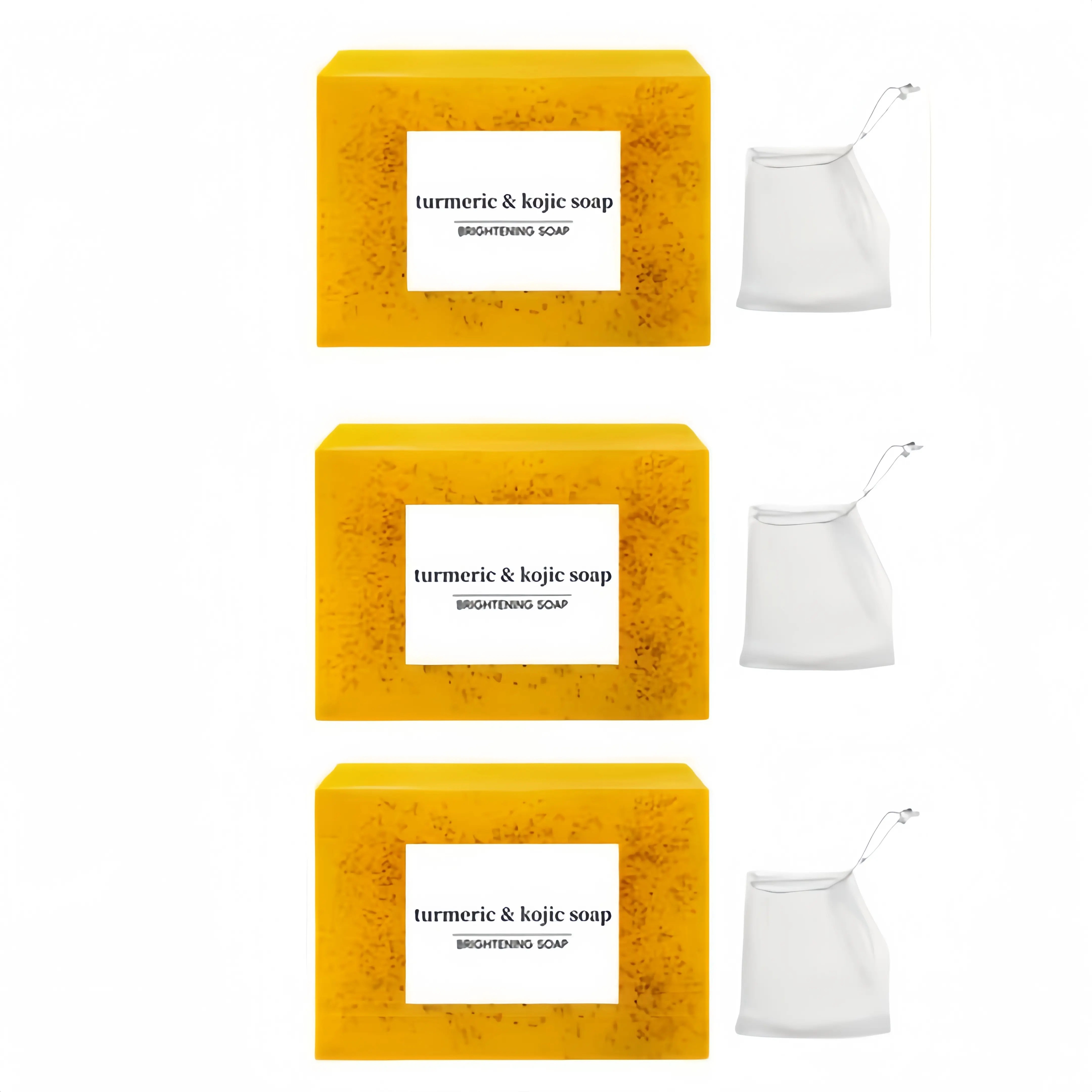 3PCS Soap + Soap Bag