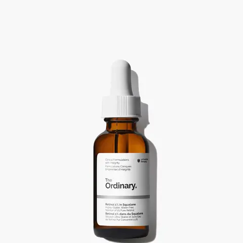 The Ordinary Retinol 1% in Squalane, High-Strength Retinol Serum for Anti-Aging and Skin Smoothing, 1 Fl Oz