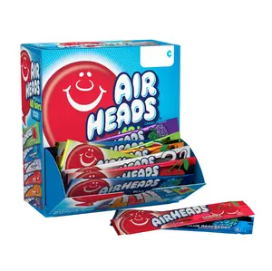 Airheads Chewy Candy Bars, 33 oz, 60 Count Box - Assorted Flavors, Gluten-Free, Nut Free, Snack, Sweet, Kosher