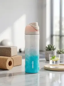 Owala Ocean Drift 24oz FreeSip Water Bottle – Insulated Leakproof Stainless Steel Travel Bottle with Straw for Gym & Daily Hydration
