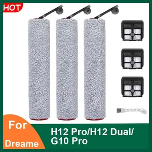Replacement Brush Roller and Filter for Dreame H12 Pro, H12 Dual, G10 Pro Cordless Wet Dry Vacuum