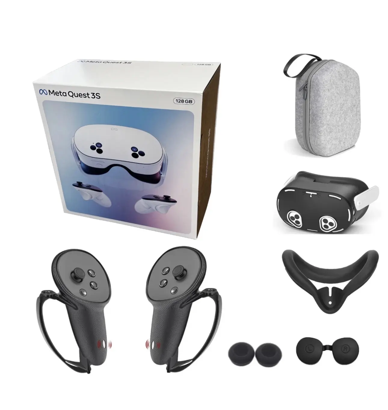Meta Oculus Quest 3S All-in-one VR Headset Holiday Bundle 128GB/256GB