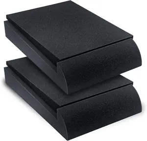 Studio  Sound Isolation Pads for Speakers 5" High-Density Speaker  Pads That Prevents Vibrations Angled Speaker Riser - Acoustic Speakers Isolation Pad for Floor, Desktop