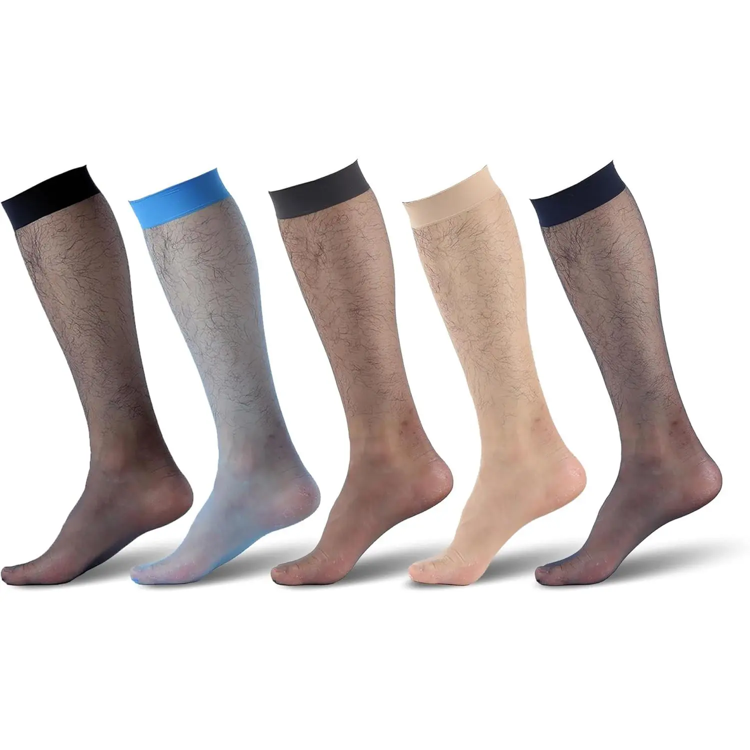 5 pairs Men's Mid knee style Sock silk socks men Thin Formal Business Casual Suit Socks For Male,sheer socks men