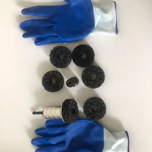 SnapFixMate Wheel Hub Cleaning Kit,Brake Hub Cleaning Kit Includes 3 Pads,Holder and Adapter,Fits Power Drill or 1/2" Impact Driven Wrenches, Car Parts, Car Detailing Tools, Car Wash Accessory
