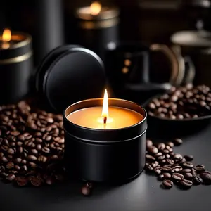 Coffee Scented Soy Wax Candle | Decor Freshener | Aroma |