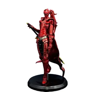 One Piece Unboxing Dark Knight Statue! Stunning Crimson & Black Armor Design，Overlord Ainz Ooal Gown Figure，Must-Have Collectible for Isekai Anime Lovers，Perfect Gaming Desk Decor